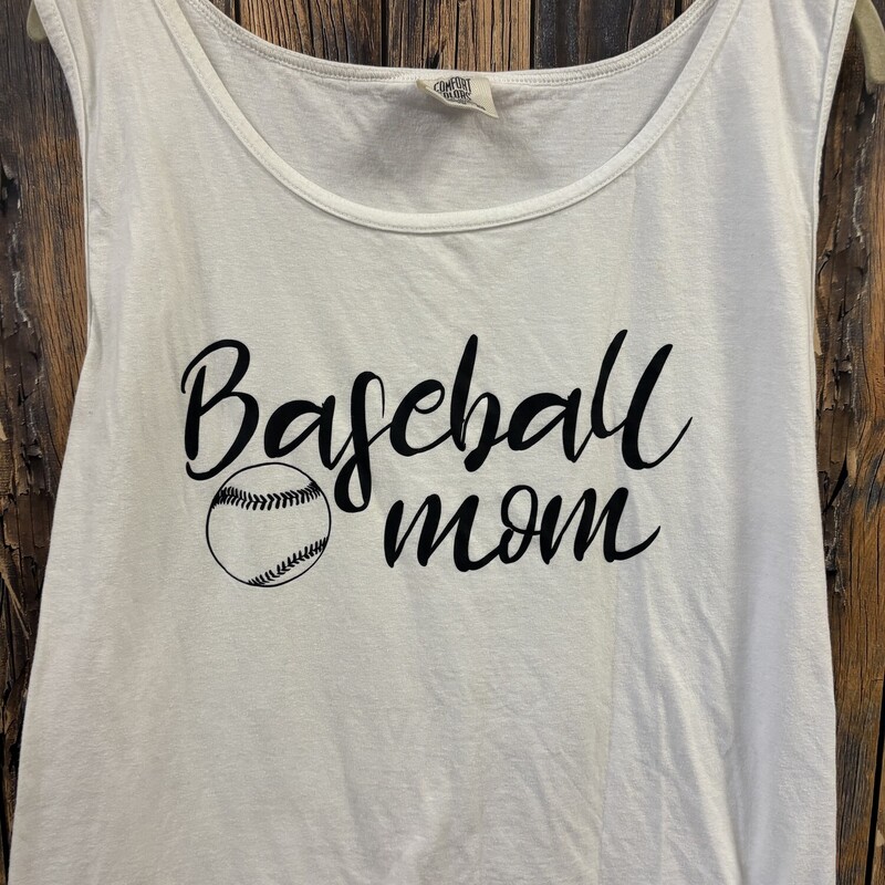 Baseball Mom Tank, Size: XL