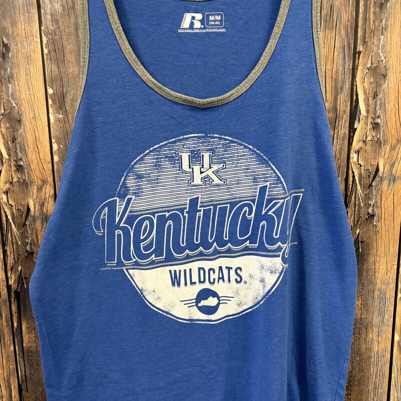 Blue UK Wildcats Tank, Size: M 38-40