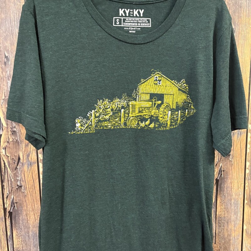 Green KY Tractor Tee, Size: S