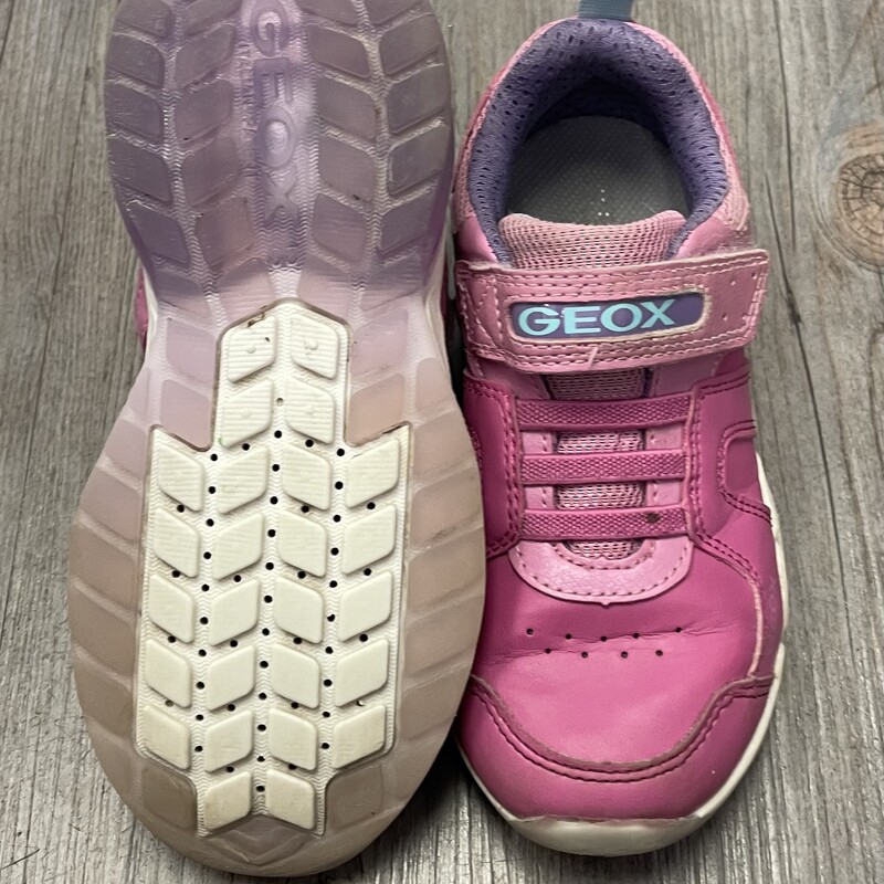 Geox Velcro Shoes, Pink, Size: 10.5T