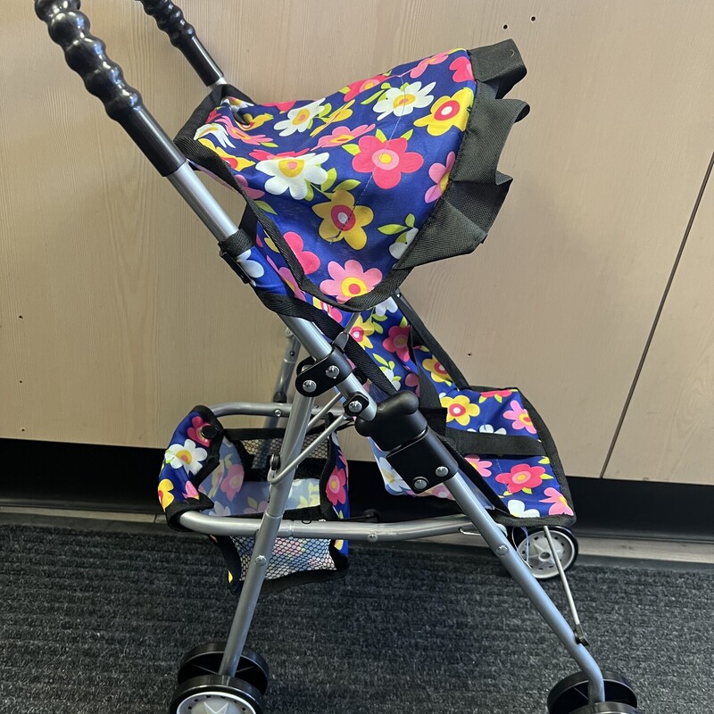 Fash N Kolor Doll Stroller, Floral, Size: NEW