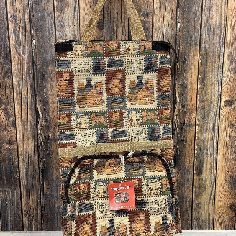 NWT Shopping Cart Bag w wheels