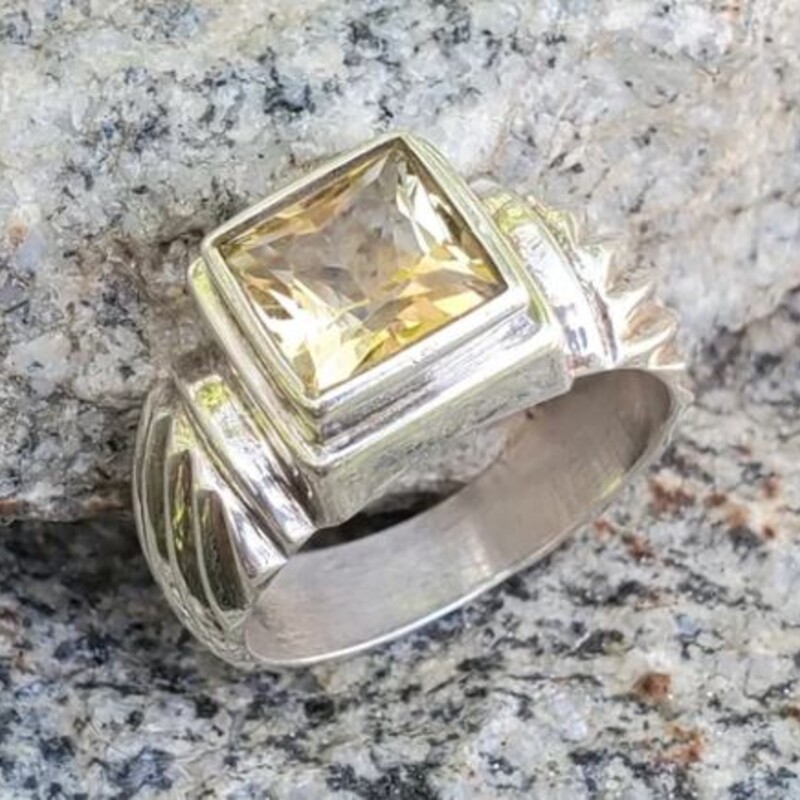 925Silpada Citrine Square