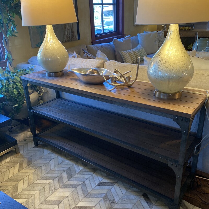 Rustic Industrial Console