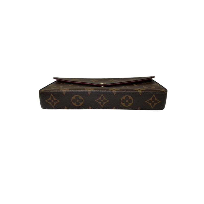 Louis Vuitton Felicie Monogram<br />
<br />
Code: MZ0169<br />
<br />
Dimensions:<br />
<br />
In very good condition. Scratching to the hardware. Staining on the interior. Wear to the inserts.<br />
Comes with both inserts.<br />
<br />
Comes with the original dust bag and box,