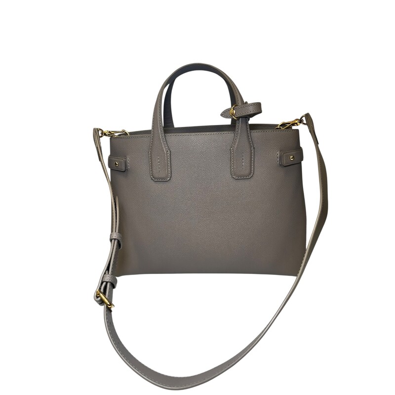 Burberry Banner  Check Tote With Crossbody strap<br />
<br />
Serial Code:CNSUPLEA5DON<br />
<br />
Dimensions:  12 L x 10 H inches<br />
<br />
In very good condition. Some minor corner wear.<br />
<br />
Comes with original dust bag. No box.