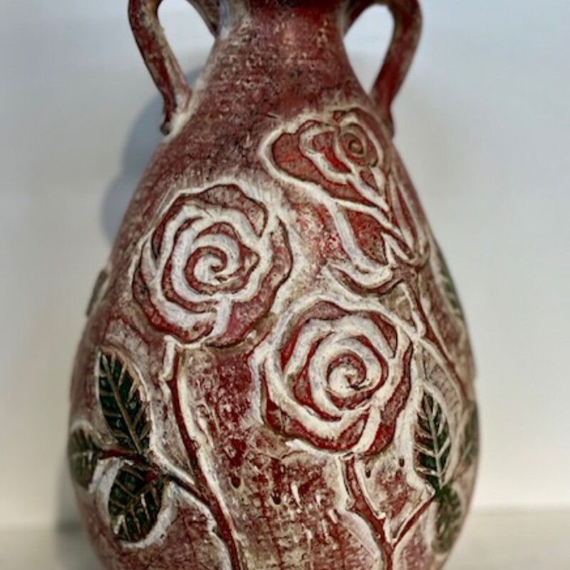 Rose Carved Jug Vase