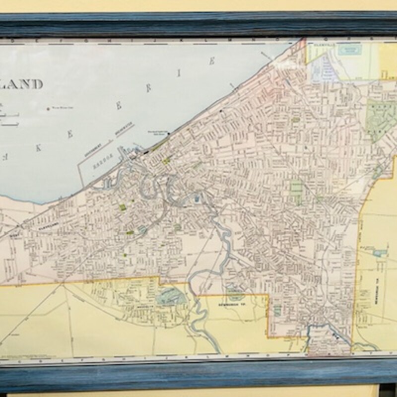 Vintage Cleveland Map