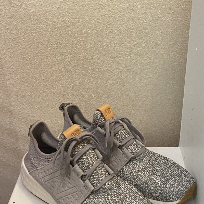 Gry/wht Suede Run Shoe