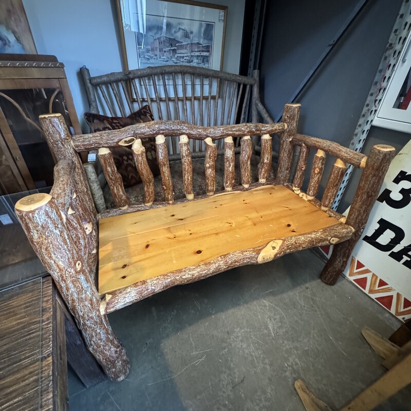 Hickory And Pine Bench