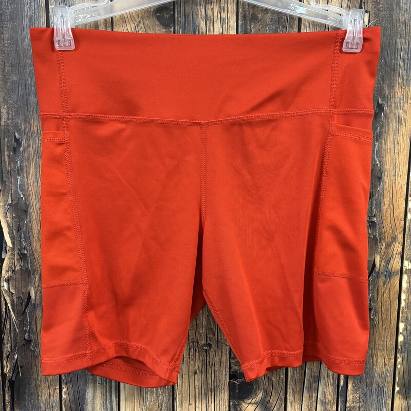 Orange Active Shorts, Size: L