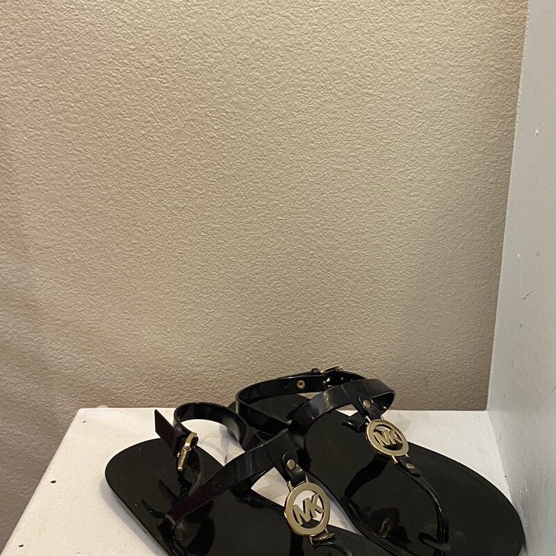 Bk/G Jelly Sandal