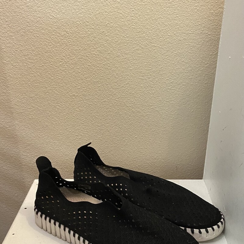 Blk Perf Slip On Sneaker