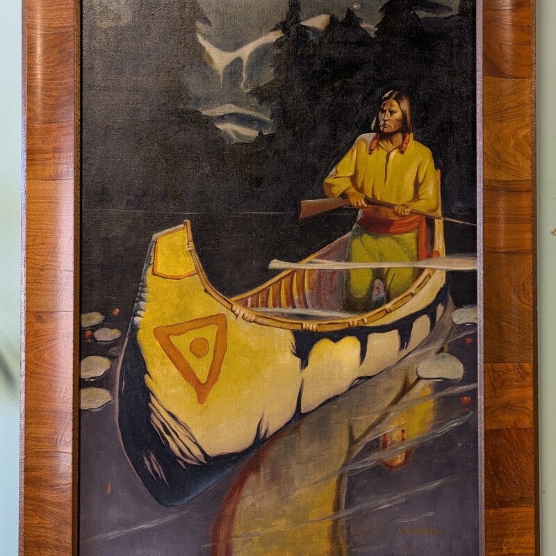 Guarding The Canoe Oil