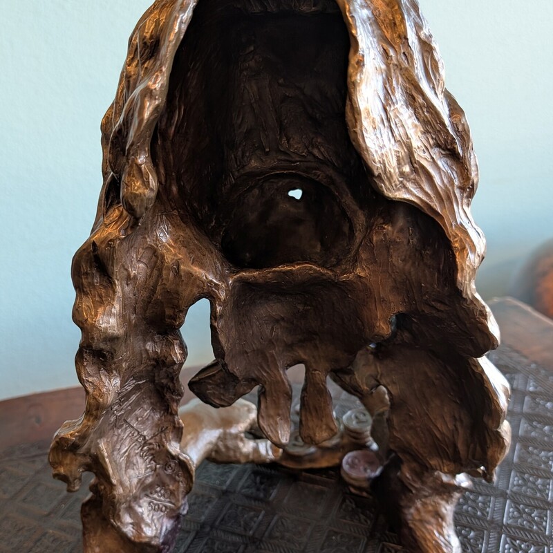 Aces & Eights Sculpture, Bronze, M.Hopkins<br />
Wild Bill Hickok<br />
Signed and Numbered<br />
10w x 9d x 15h