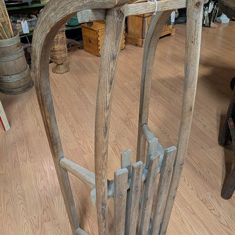 Antique European Sled, Wood & Metal<br />
40 x 14 x 9.5h