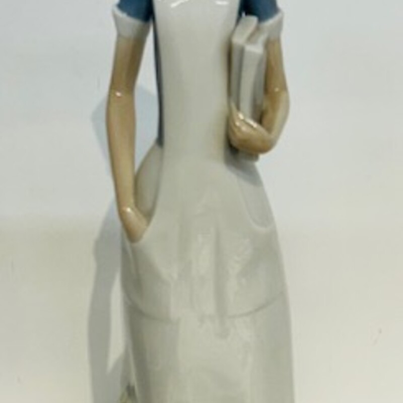Lladro Nurse HoldingBooks
