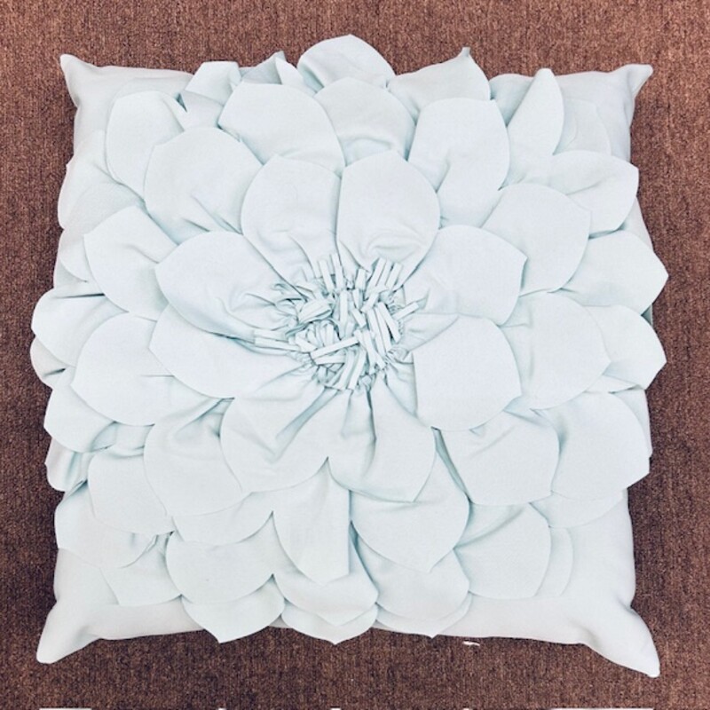3D Floral Square Pillow