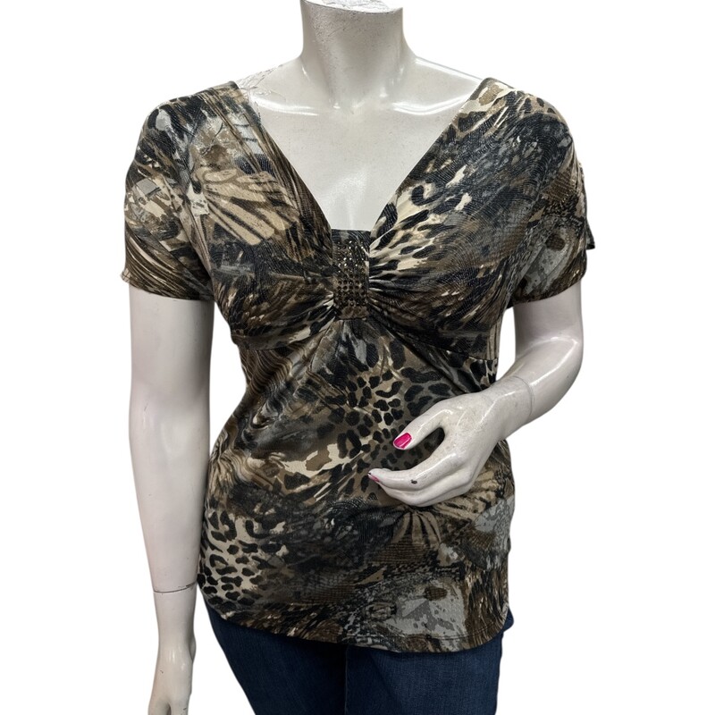Reitmans, Brwn/blk, Size: XL