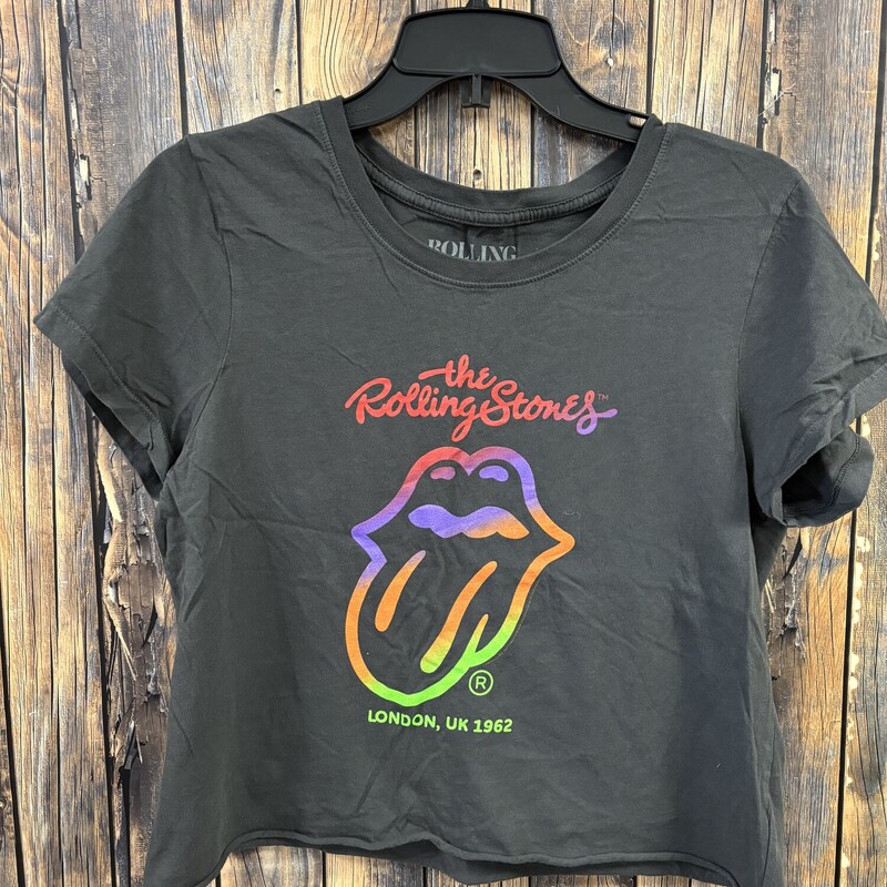 Rolling Stones Crop Tee, Size: L