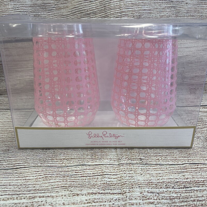 Lilly Pulitzer Wine Glass