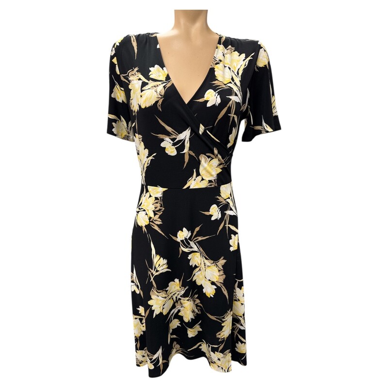 White H Black M Dress S6, Blk/yell, Size: S