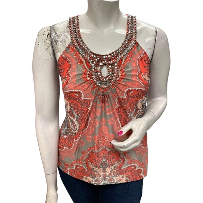 INC International Co, Salmn/gr, Size: L
