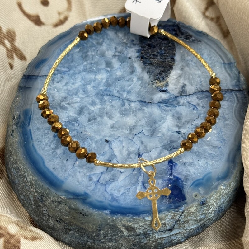 Beaded Bracelet- Cross
