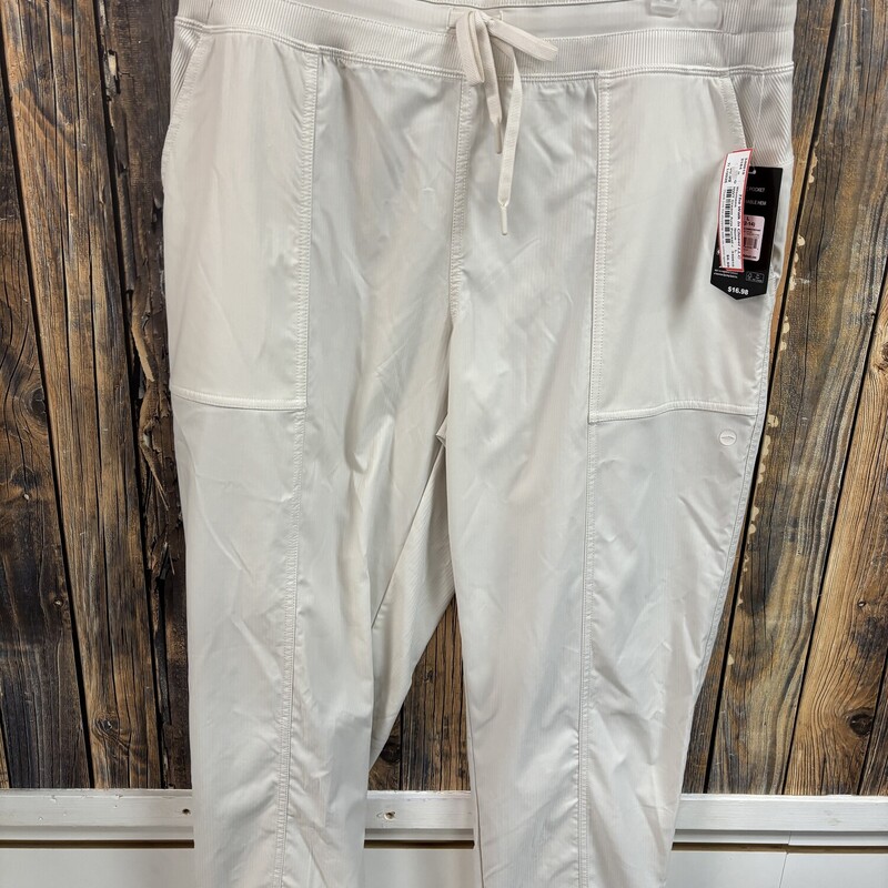 NWT Cream Avia Pocket Joggers, Size: L
