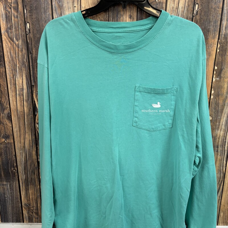 Teal Southern Marsh Top, Size: L