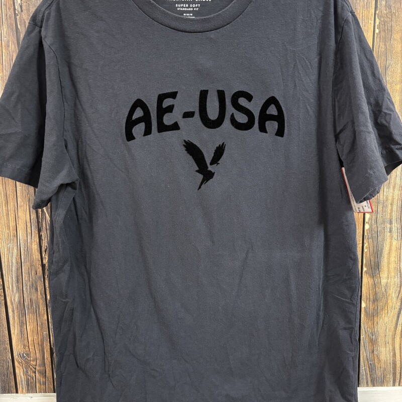 Grey AE USA Top, Size: M