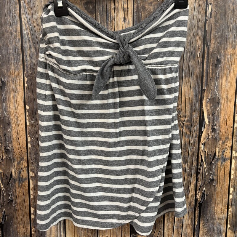 Gray Hollister Stripe Top, Size: M