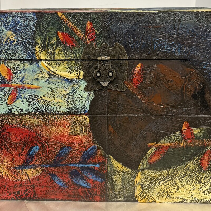 Textured Paint Floral Box
Green, Blue, Red
Size:17x11x13H