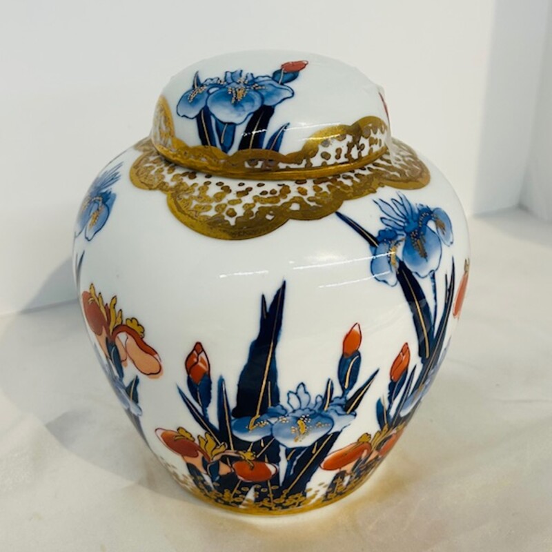 Gold Imari Ginger Jar