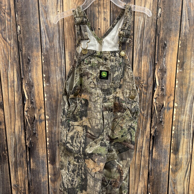 Camo John Deere Overalls, Size: 2T
