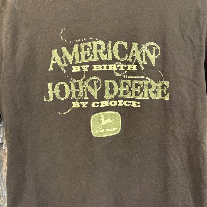 Brown John Deere Tee, Size: Med