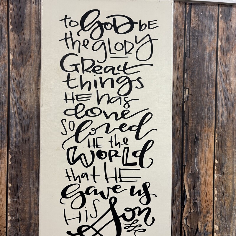 To God Be Glory Pic