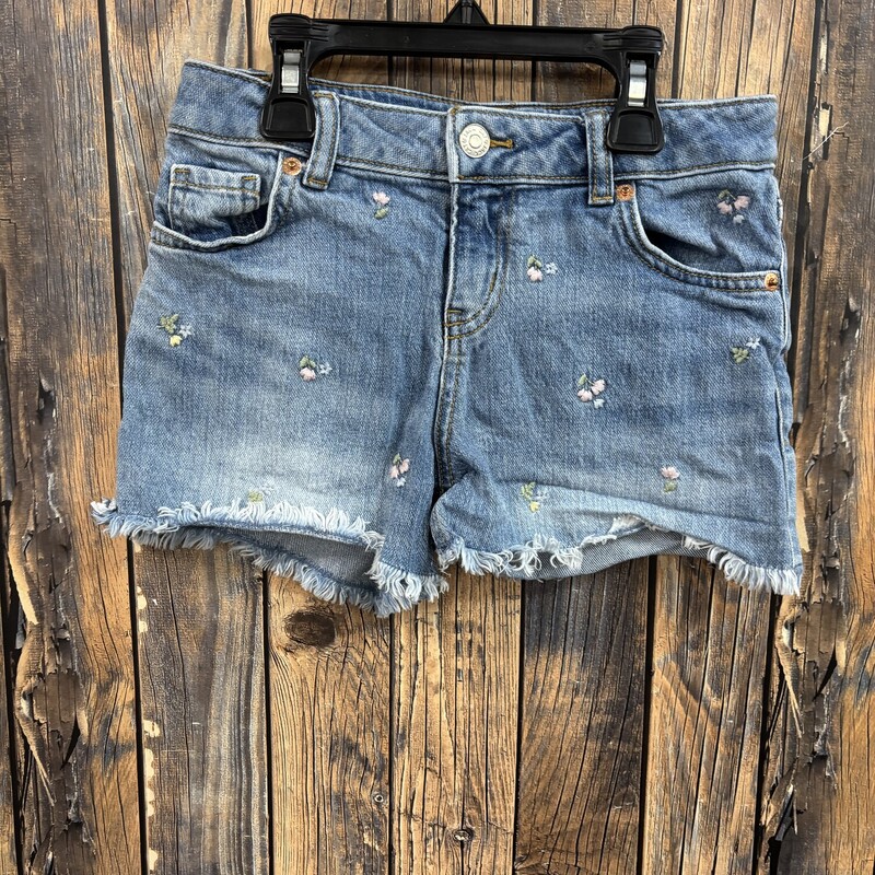 Flower Jean Shorts, Size: 8