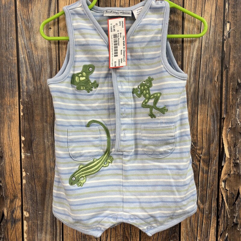 Frog Romper, Size: 6/9m