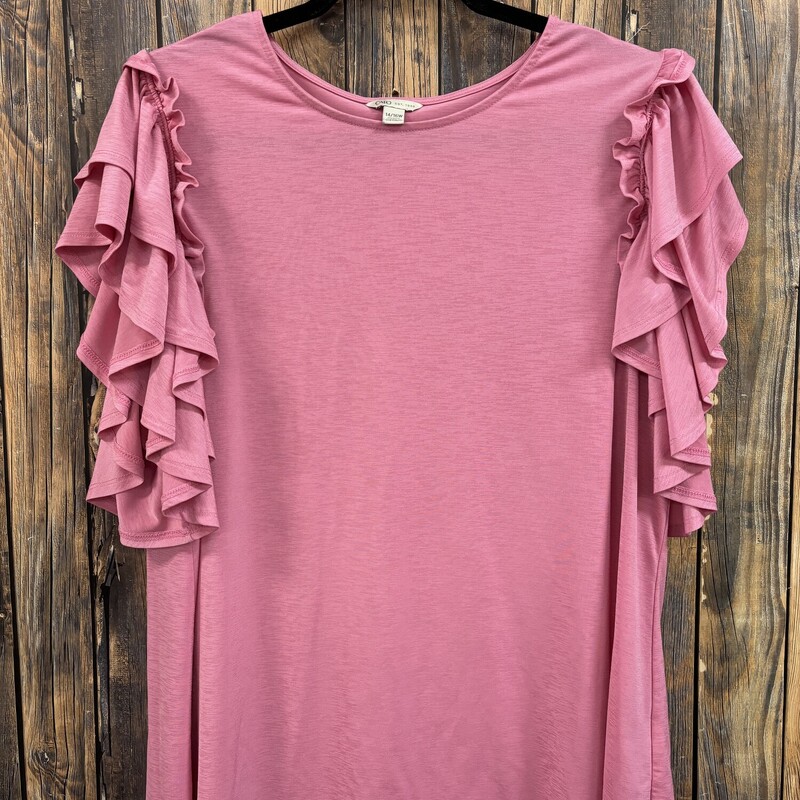 Pink Ruffle Shirt