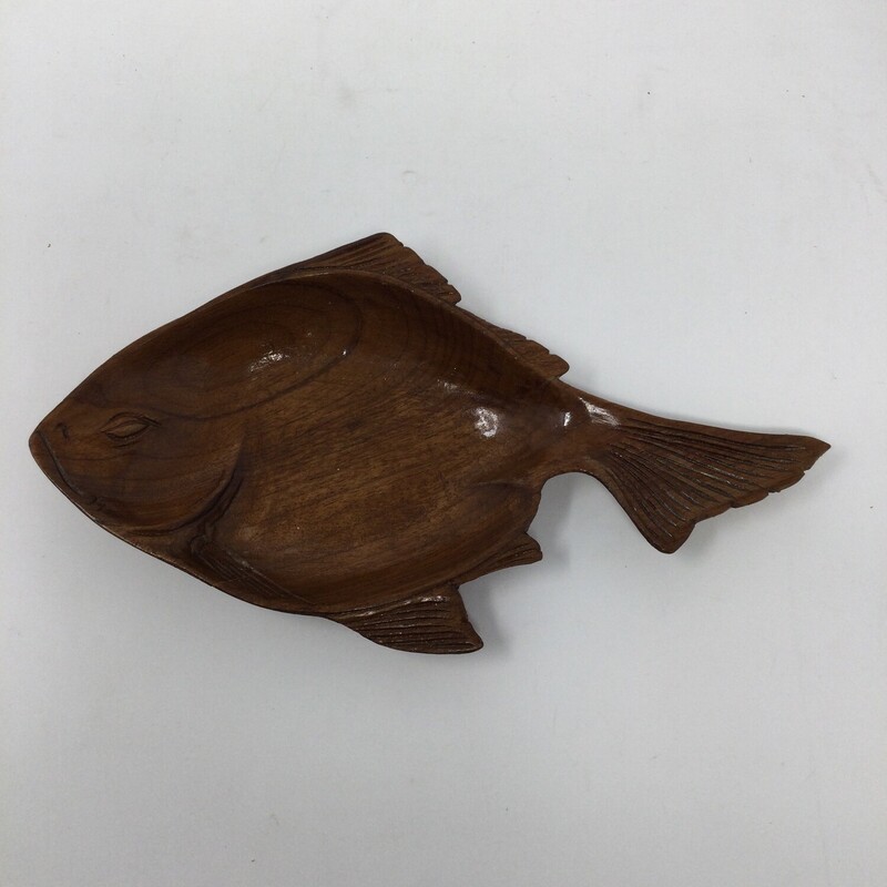 Wooden Fish Pin Dish
Brown