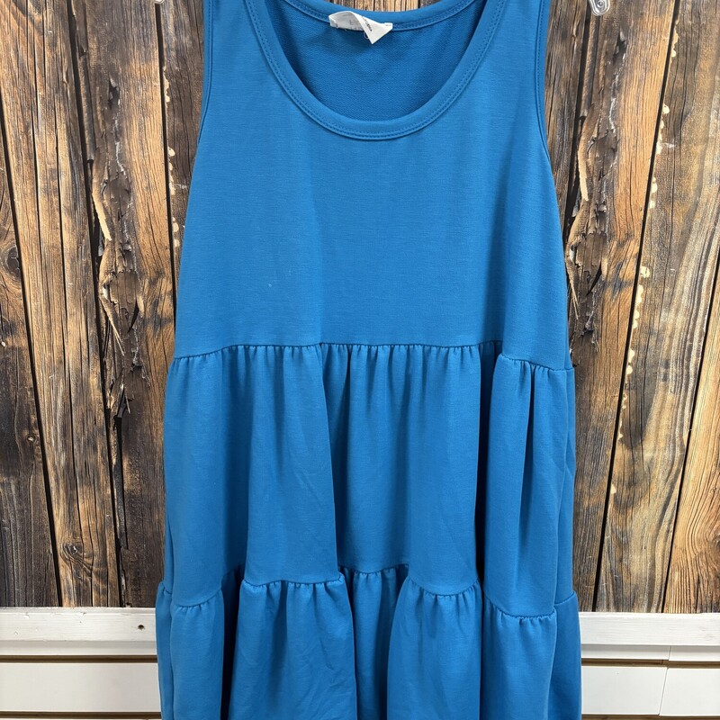 Blue Ruffle Dress, Size: S
