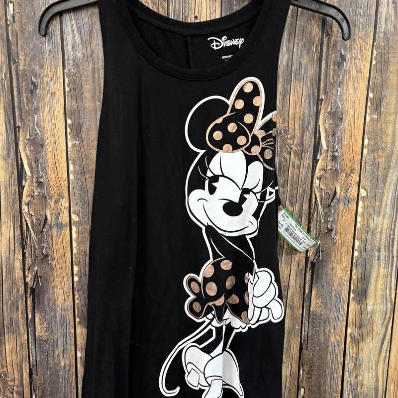 Black Minnie Mouse Tank, Size: L