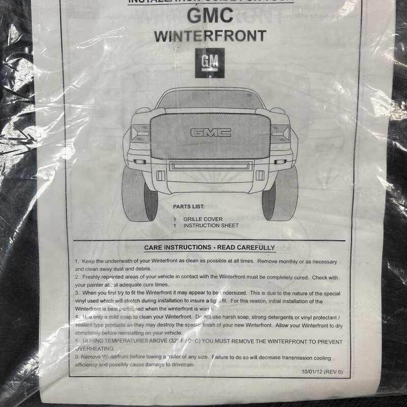 GMC Grille Cover