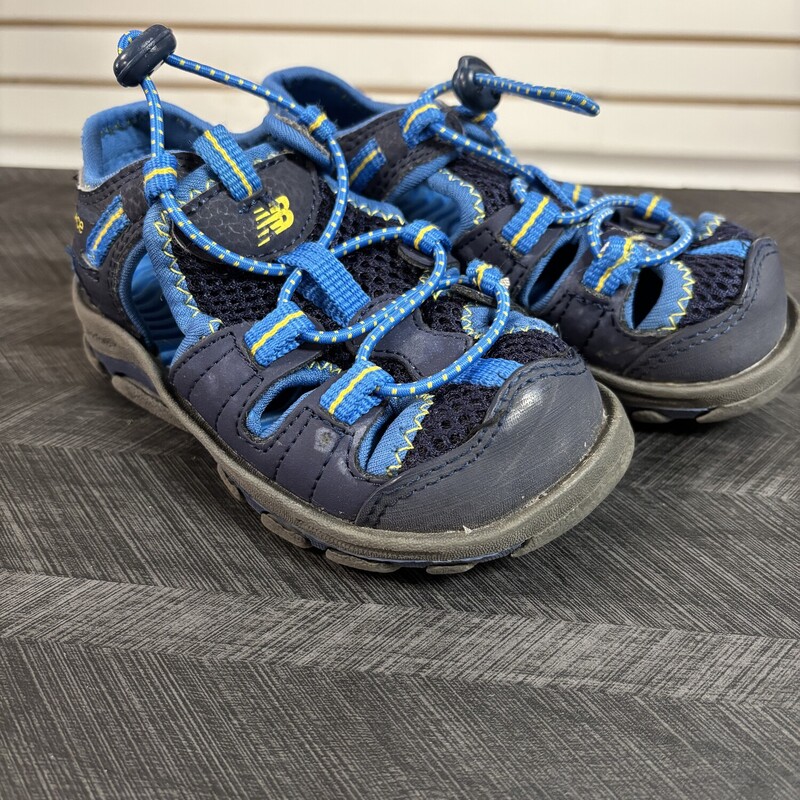 Blue New Balance Sandals, Size: 7