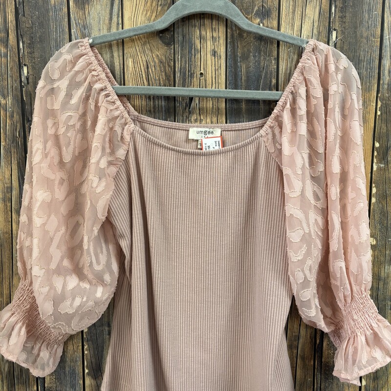 Umgee Blush Pink Top, Size: S