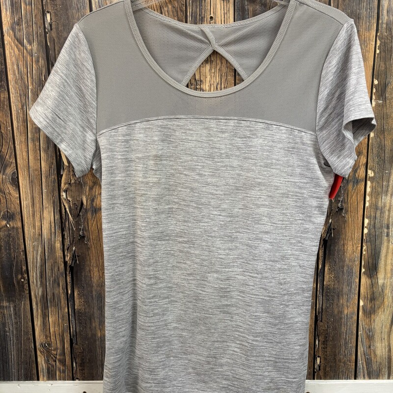 Grey Reebok Open Back Top, Size: M
