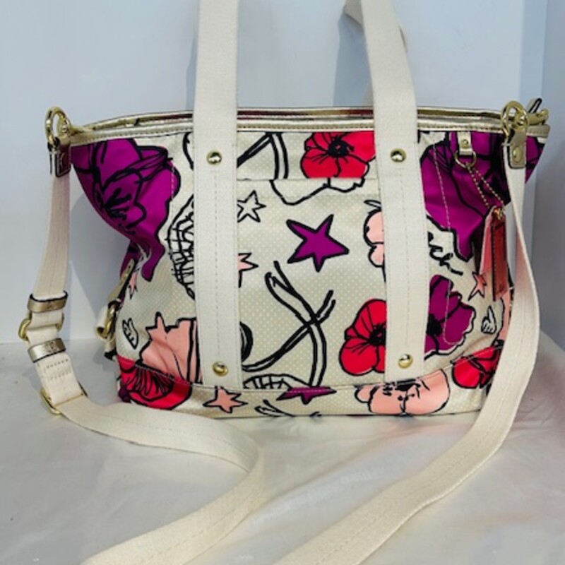 Coach Poppy Kyra Crossbody
Cream, Pink, Purple
Size: 15x9H