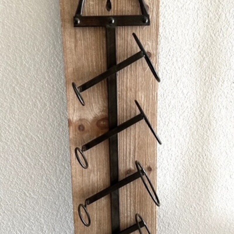 Iron Wood Cork Wine Rack
