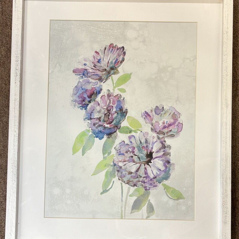 Rustic Wood Frame Florals
White Purple Blue Green
Size: 17.5x21.5H